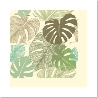 Tropical hand drawn design Posters and Art